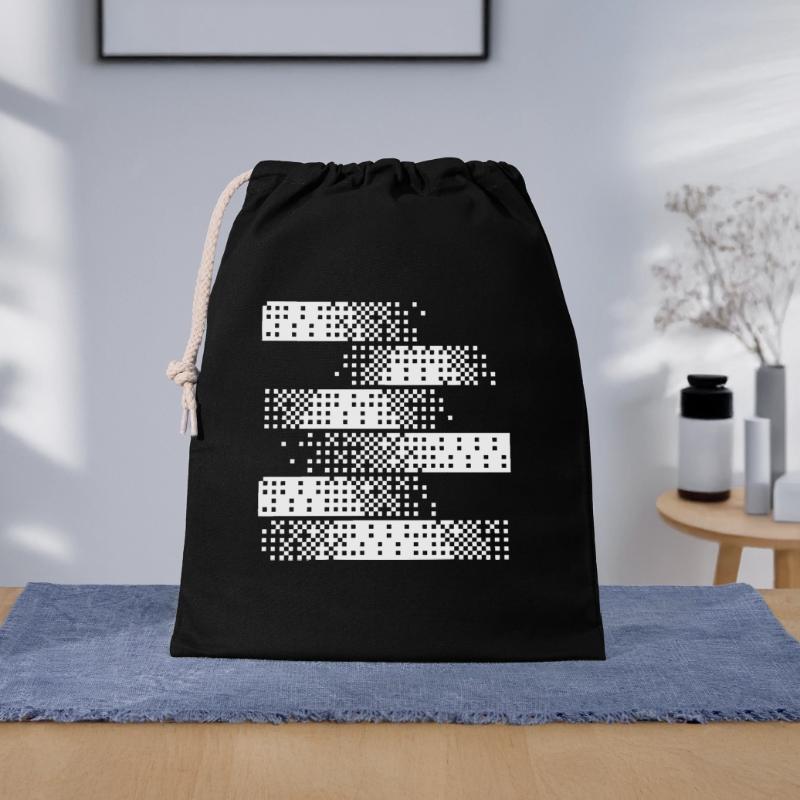 Abstract Digital Pixel Pattern Gift Bag 40 x 50 cm