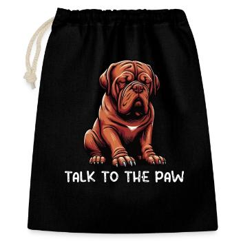 Talk to the Paw Bordeaux Great Dane - Gift Bag 40 x 50 cm - black - Front