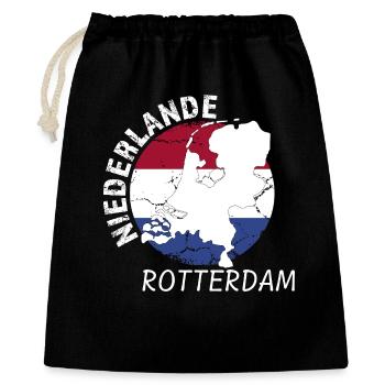 Rotterdam - Sac cadeau 40 x 50 cm - noir - Devant