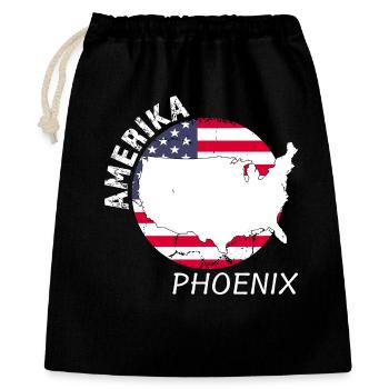 Phoenix - Geschenkbeutel aus Baumwolle (40 x 50 cm) - Schwarz - Vorne
