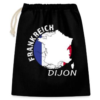 Dijon - Geschenkbeutel aus Baumwolle (40 x 50 cm) - Schwarz - Vorne