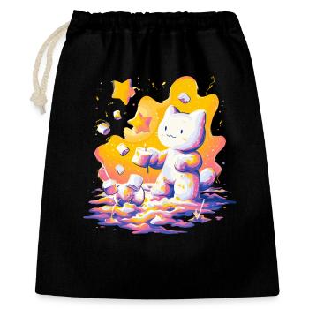 Cat Cosmos Neon Palette - Gift Bag 40 x 50 cm - black - Front
