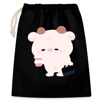 Tried Cow Coffee Run - Gift Bag 40 x 50 cm - black - Front