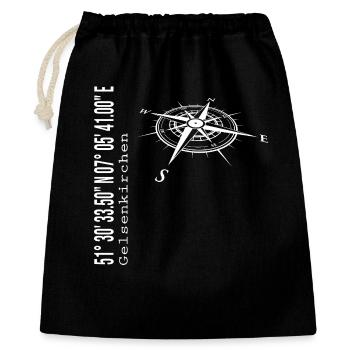 Gelsenkirchen - Sac cadeau 40 x 50 cm - noir - Devant