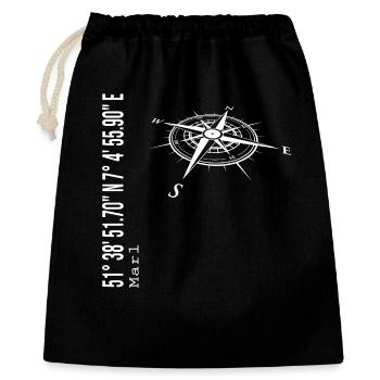 Marne - Sac cadeau 40 x 50 cm - noir - Devant