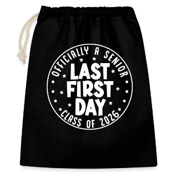  Officially A Senior Last First Day Class Of 2026 - Gift Bag 40 x 50 cm - black - Front