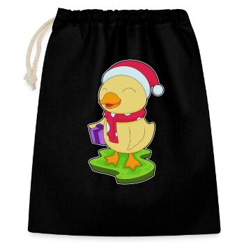 Duck Christmas Package - Gift Bag 40 x 50 cm - black - Front