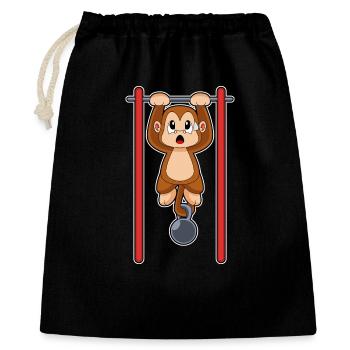 Monkey Bodybuilder Pull-ups Bodybuilding - Gift Bag 40 x 50 cm - black - Front