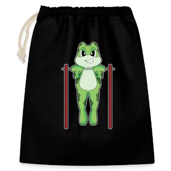 Frog Bodybuilder Pull-ups Bodybuilding - Gift Bag 40 x 50 cm - black - Front