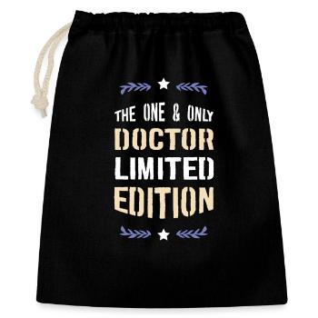 Einzige Doctor Limited Edition - Geschenkbeutel aus Baumwolle (40 x 50 cm) - Schwarz - Vorne