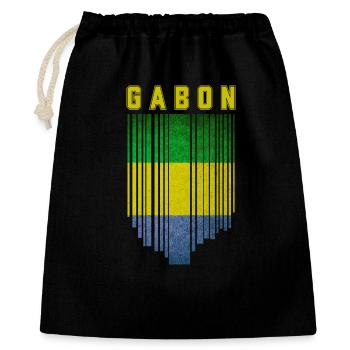 Flag of Gabon, Gabonese Pride - Gift Bag 40 x 50 cm - black - Front