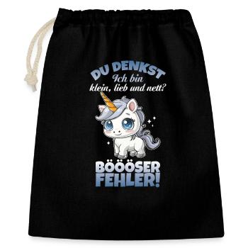 Unicorn Gust Error - Gift Bag 40 x 50 cm - black - Front