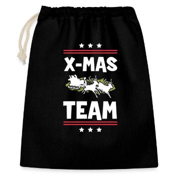 X-Mas Team - Gift Bag 40 x 50 cm - black - Front