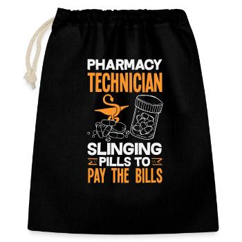 Apotheker Pharmazeutisch-technischer - Geschenkbeutel aus Baumwolle (40 x 50 cm) - Schwarz - Vorne