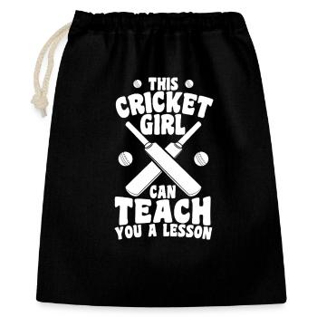 Cricketer - Sac cadeau 40 x 50 cm - noir - Devant