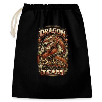 Danse du Dragon Drachentanz - Sac cadeau 40 x 50 cm - noir - Devant