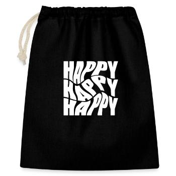 Bold Happy Graffiti Typography - Gift Bag 40 x 50 cm - black - Front