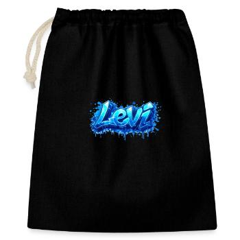 LEVI GRAFFITI NAME FOR PERFECT GIFT PRINTABLE - Gift Bag 40 x 50 cm - black - Front