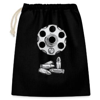 Bullet Turret Pattern - Gift Bag 40 x 50 cm - black - Front
