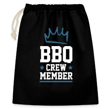 Équipe de barbecue - Sac cadeau 40 x 50 cm - noir - Devant
