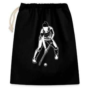 Field Hockey Girls - Gift Bag 40 x 50 cm - black - Front