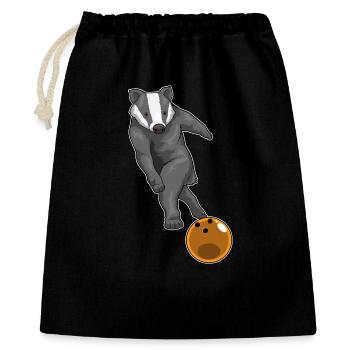 Badger Boule de bowling - Sac cadeau 40 x 50 cm - noir - Devant