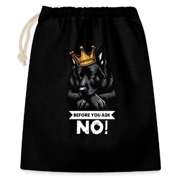 Avant de demander Bergers Noirs - Sac cadeau 40 x 50 cm - noir - Devant
