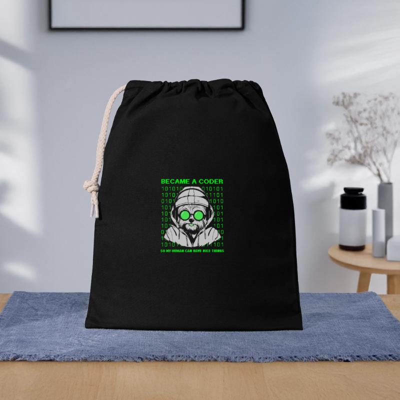 Devenu codeur – Cyber Dog Binary Sac cadeau 40 x 50 cm