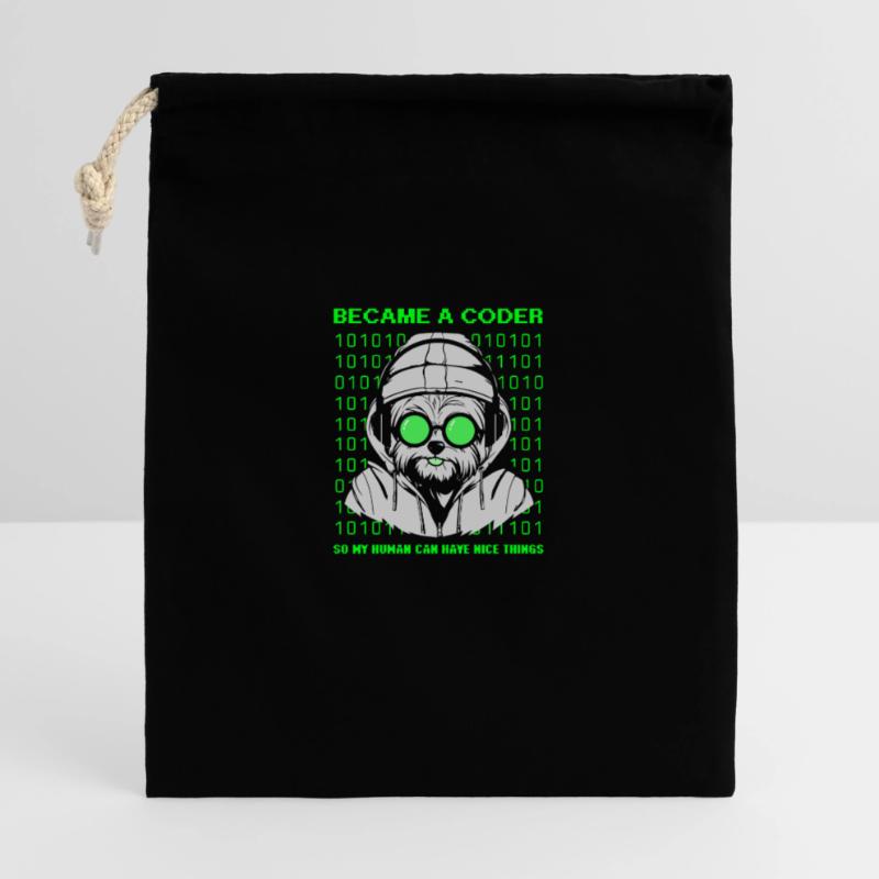 Devenu codeur – Cyber Dog Binary Sac cadeau 40 x 50 cm