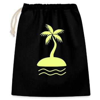 Holiday T-shirt with Pame to design yourself - Gift Bag 40 x 50 cm - black - Front