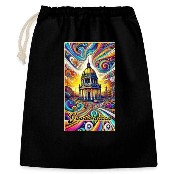 Guadalajara Mexico cathedral design - Gift Bag 40 x 50 cm - black - Front