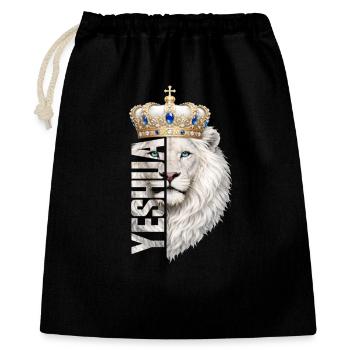 Lion of Judah, King Jesus, Son of Yahweh, Christian - Gift Bag 40 x 50 cm - black - Front