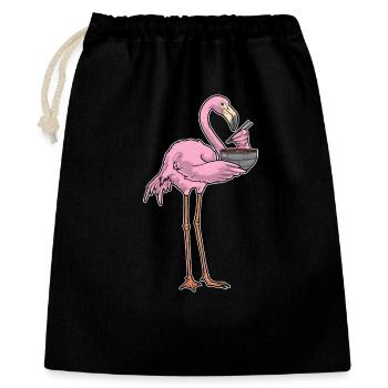 Cuisson de ramen pour Chef Flamant Rose - Sac cadeau 40 x 50 cm - noir - Devant