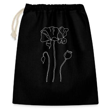 Corn poppy - Gift Bag 40 x 50 cm - black - Front
