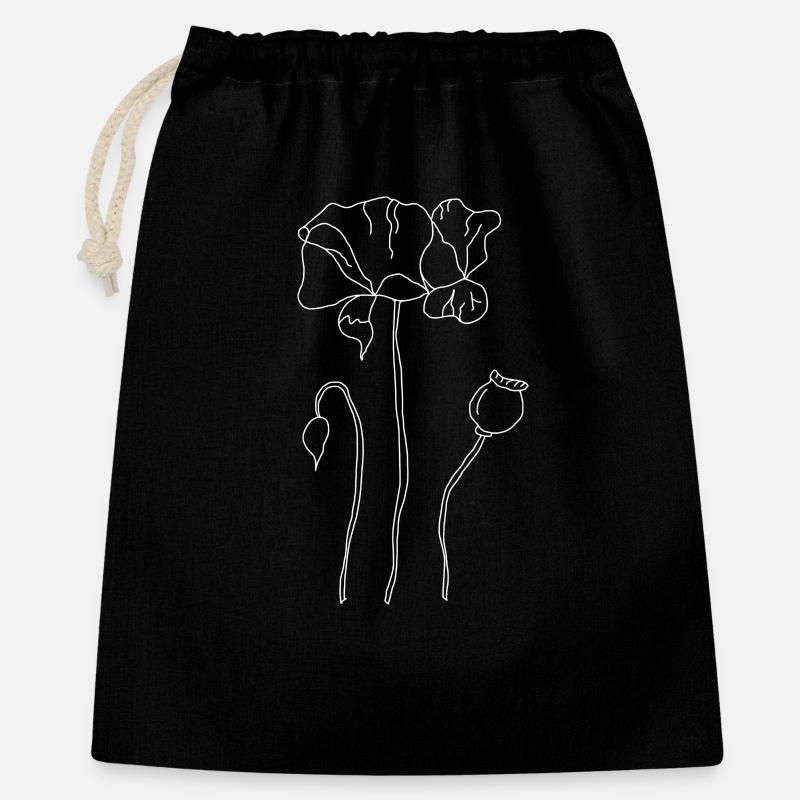 Corn poppy - Gift Bag 40 x 50 cm - black