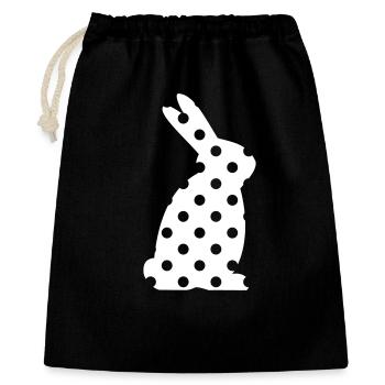 Cadeau de Pâques Bunny Dots - Sac cadeau 40 x 50 cm - noir - Devant