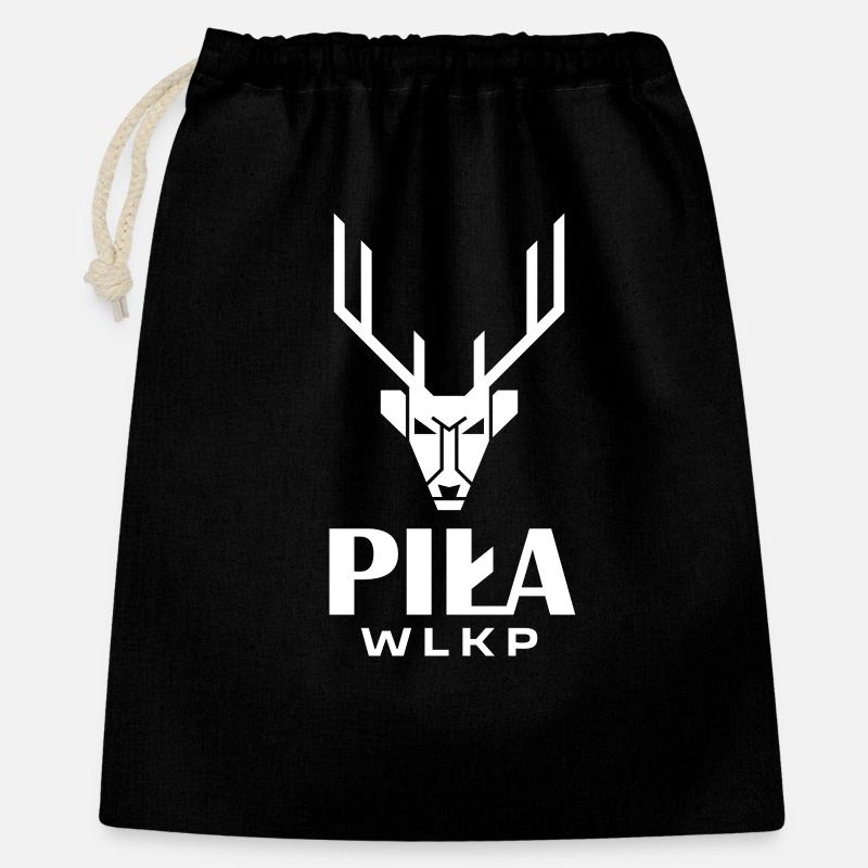 City Saw Deer Logo - Geschenkbeutel aus Baumwolle (40 x 50 cm) - Schwarz