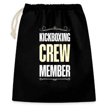 Équipe de kickboxing - Sac cadeau 40 x 50 cm - noir - Devant