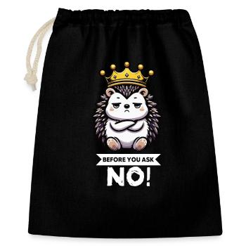 Before You Ask Hedgehog Hedgehog Lover Hedgehog Stinger - Gift Bag 40 x 50 cm - black - Front