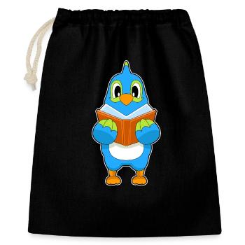 Livre de nerds perroquets - Sac cadeau 40 x 50 cm - noir - Devant