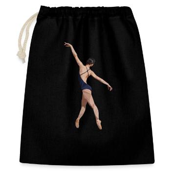 Ballerina_Polygon - Sac cadeau 40 x 50 cm - noir - Devant