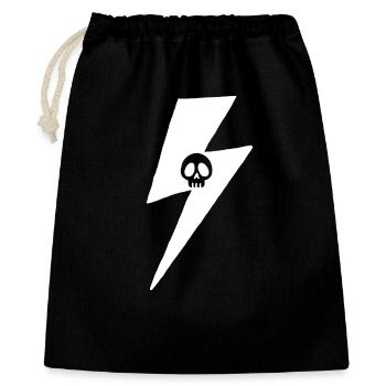 Skull and White Lightning - Gift Bag 40 x 50 cm - black - Front
