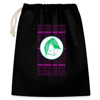 Ne m’embêtez pas – Design sarcastique minimal - Sac cadeau 40 x 50 cm - noir - Devant