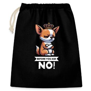 Before You Ask Chihuahua Chihuahuabesitzer Chi - Gift Bag 40 x 50 cm - black - Front