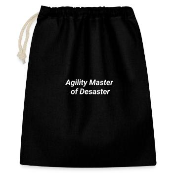 Coach cadeau de t-shirts Agility Master of Disaster - Sac cadeau 40 x 50 cm - noir - Devant