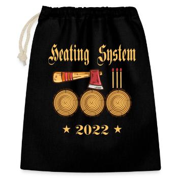 Système de chauffage 2022 - Sac cadeau 40 x 50 cm - noir - Devant
