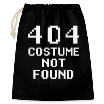 404 Costume Not Found - Gift Bag 40 x 50 cm - black - Front