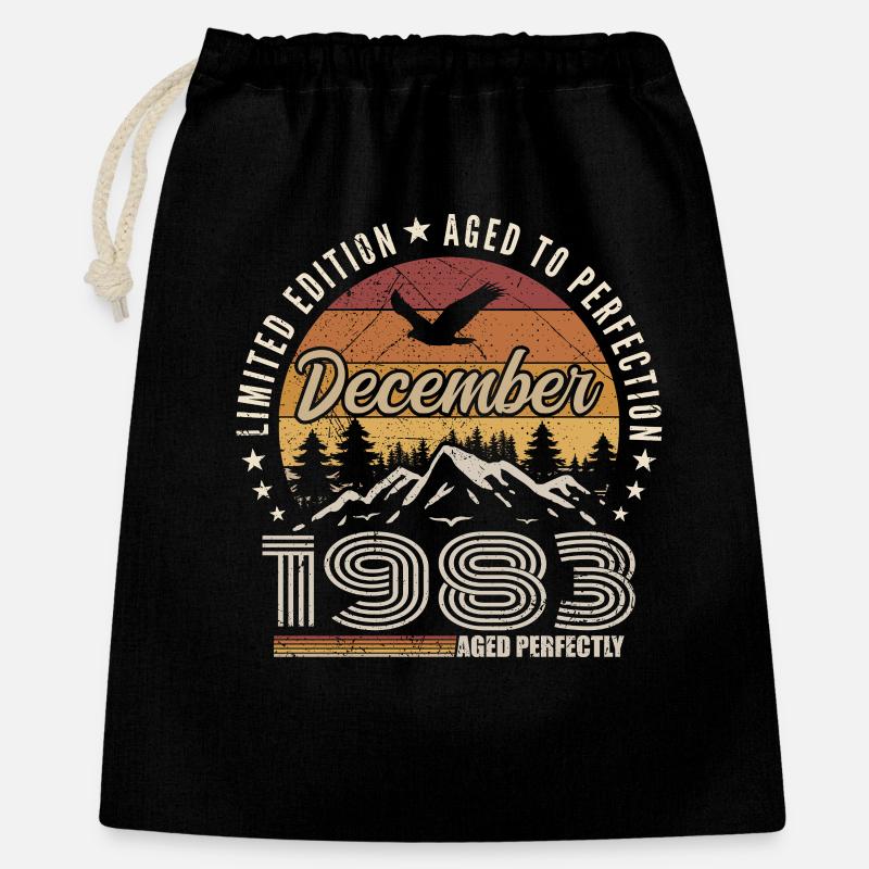 Décembre 1983 Édition Originale Cadeau décembre - Sac cadeau 40 x 50 cm - noir