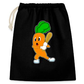 Carotte Baseball Batte de baseball - Sac cadeau 40 x 50 cm - noir - Devant