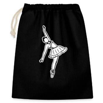 Ballerina Drawing - Gift Bag 40 x 50 cm - black - Front